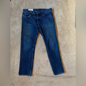 Hollister 30x30 slim straight denim jeans.